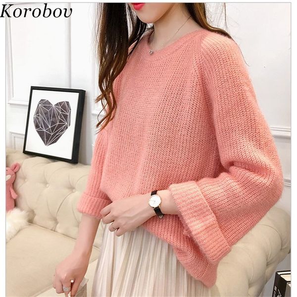 korobov sweet korean loose sueter mujer knitted long sleeve fashion sweater women o-neck 2018 autumn new female pullovers 51092, White;black
korobov sweet korean loose sueter mujer knitted long sleeve fashion sweater women o-neck 2018 autumn new female pullovers 51092, White;black