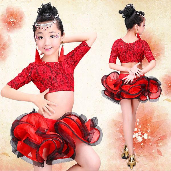new children's professional latin dance performance dress girls latin dance skirt latin dress, Blue
new children's professional latin dance performance dress girls latin dance skirt latin dress, Blue