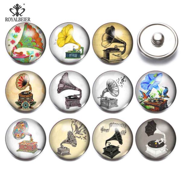 royalbeier 12pcs/lot ghonograph button 18mm glass snap button jewelry gramophone charms fit diy bracelet necklace snaps jewelry, Golden;silver
royalbeier 12pcs/lot ghonograph button 18mm glass snap button jewelry gramophone charms fit diy bracelet necklace snaps jewelry, Golden;silver