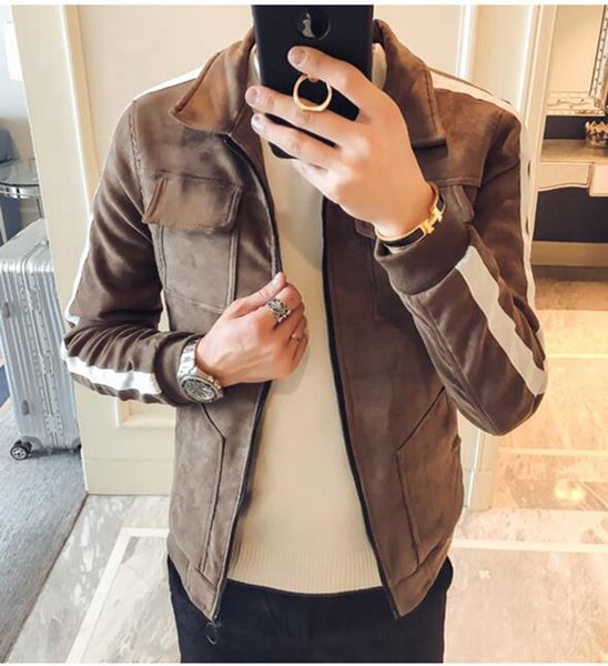 men in europe and the han edition of the new fashion personality, cultivate one's morality deerskin flocking baseball jacket 345 / m, Black;brown
men in europe and the han edition of the new fashion personality, cultivate one's morality deerskin flocking baseball jacket 345 / m, Black;brown