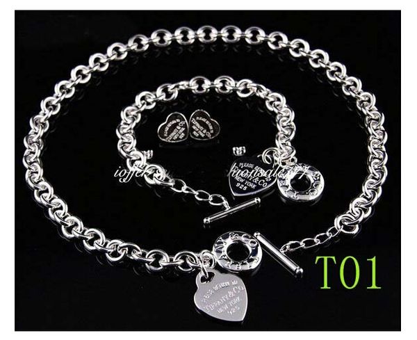 Free Shipping 2019 Hot Tiffany925 Silver fashion jewelry necklace and bracelet original packaging gift boxes TS01 Set with box HOT
Free Shipping 2019 Hot Tiffany925 Silver fashion jewelry necklace and bracelet original packaging gift boxes TS01 Set with box HOT