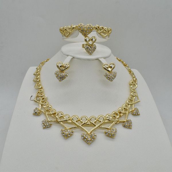 style african beads wedding jewelry set dubai gold-color nigeria classic zircon necklace women bangle earring ring, Silver
style african beads wedding jewelry set dubai gold-color nigeria classic zircon necklace women bangle earring ring, Silver