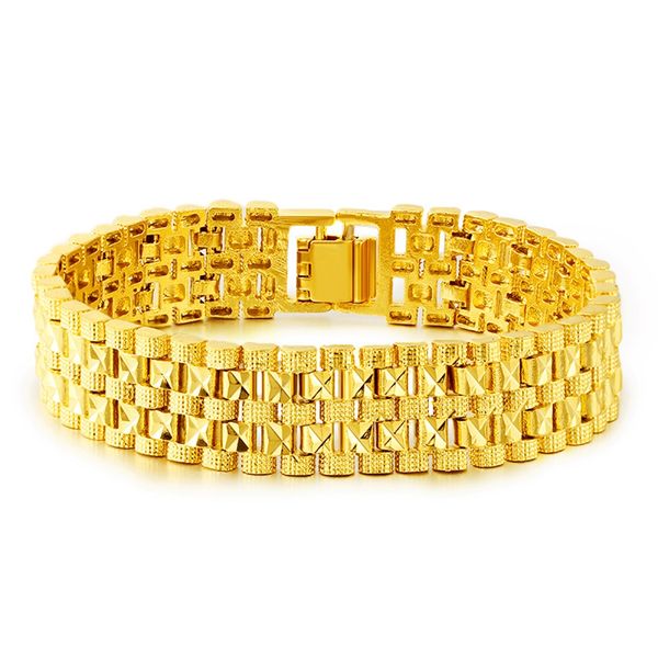 womens mens bracelet wrist chain 18k yellow gold filled solid fashion bracelet statement jewelry classic style 20cm long, Black
womens mens bracelet wrist chain 18k yellow gold filled solid fashion bracelet statement jewelry classic style 20cm long, Black