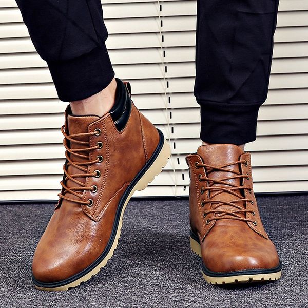 leather martin boots men fashion autumn winter ankle boots low heel outdoor waterproof lace up black shoes men
leather martin boots men fashion autumn winter ankle boots low heel outdoor waterproof lace up black shoes men