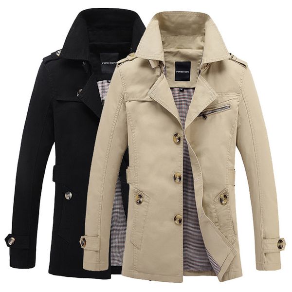 2018 autumn winter fashion men jacket big size m-5xl long coat outwear casual business style classical trench cotton jacket men, Black;brown
2018 autumn winter fashion men jacket big size m-5xl long coat outwear casual business style classical trench cotton jacket men, Black;brown