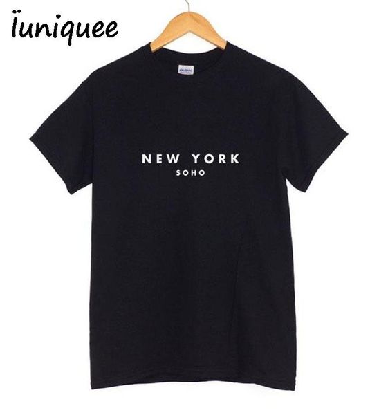 2018 rock fashion t shirt women new york printed printing t-shirt women summer band new tee shirt femme women sakura clothes, White