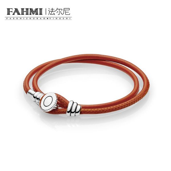 fahmi 100% 925 sterling silver 597194cso-d-1 moments spicy orange double leather bracelet with button clasp original women's, Black
fahmi 100% 925 sterling silver 597194cso-d-1 moments spicy orange double leather bracelet with button clasp original women's, Black