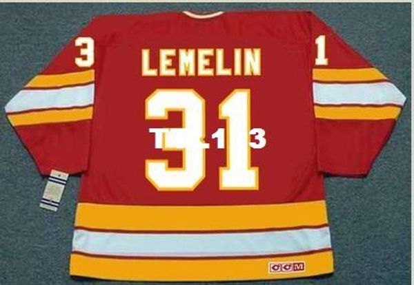 mens #31 rejean lemelin calgary flames 1982 ccm vintage retro away hockey jersey or custom any name or number retro jersey, Black;red
mens #31 rejean lemelin calgary flames 1982 ccm vintage retro away hockey jersey or custom any name or number retro jersey, Black;red