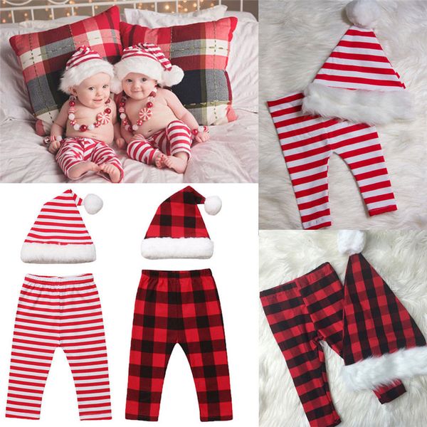 2018 cute newborn cotton clothes baby girls boys christmas outfits fluffy santa hat striped plaid pants 2pcs sets 0-24m, White
2018 cute newborn cotton clothes baby girls boys christmas outfits fluffy santa hat striped plaid pants 2pcs sets 0-24m, White
