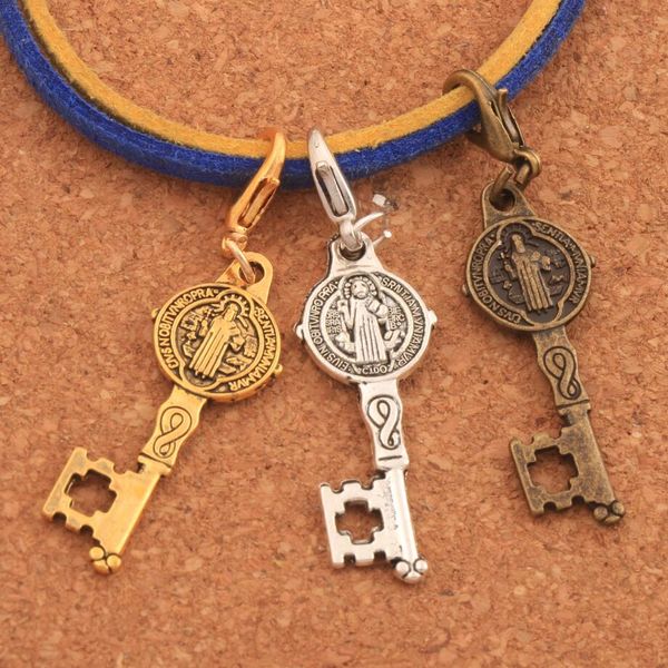st medal cross key lobster claw clasp charm beads catholicism 12.5x46.5mm antique silver/gold/bronze jewelry diy c1640, Bronze;silver
st medal cross key lobster claw clasp charm beads catholicism 12.5x46.5mm antique silver/gold/bronze jewelry diy c1640, Bronze;silver