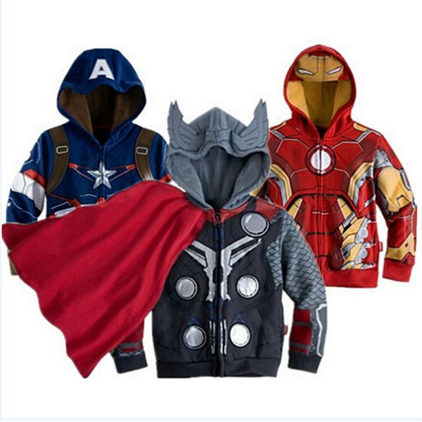 Avengers Iron Man Thor Children Hoodies Boys Clothes Baby Boys Coat Spider Man Costume Kids Hoodie Child Top Tees T Shirts Y1891203
Avengers Iron Man Thor Children Hoodies Boys Clothes Baby Boys Coat Spider Man Costume Kids Hoodie Child Top Tees T Shirts Y1891203