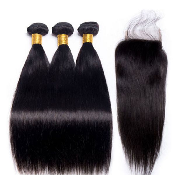 grade 10 a brazilian human hair three bundles extension with lace closure 4*4 inch natural color virgin hair sale, Black
grade 10 a brazilian human hair three bundles extension with lace closure 4*4 inch natural color virgin hair sale, Black
