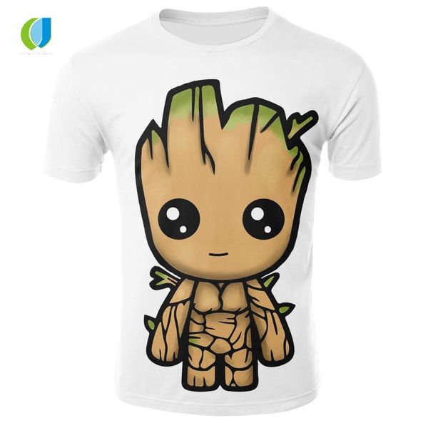 2018 summer brand men's t-shirt galaxy guard 2 men's t-shirt anime groot series casual round neck short sleeve, White;black
2018 summer brand men's t-shirt galaxy guard 2 men's t-shirt anime groot series casual round neck short sleeve, White;black