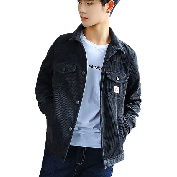 2018 new corduroy jackets men washed casual slim bomber jacket parka men fashion turn-down collar jacket outerwear coats, Black;brown
2018 new corduroy jackets men washed casual slim bomber jacket parka men fashion turn-down collar jacket outerwear coats, Black;brown