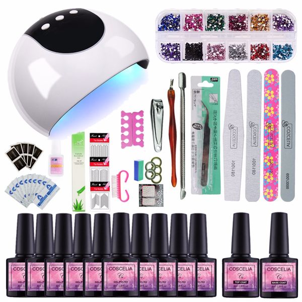 nail set 24w uv lamp dryer with 10pcs nail gel polish soak off manicure products lasting gel polish kit for art tools
nail set 24w uv lamp dryer with 10pcs nail gel polish soak off manicure products lasting gel polish kit for art tools