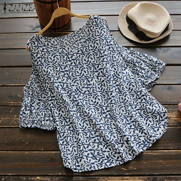 2018 zanzea summer boho floral printed loose off shoulder women casual lantern sleeve cotton linen blouse shirt oversized, White
2018 zanzea summer boho floral printed loose off shoulder women casual lantern sleeve cotton linen blouse shirt oversized, White