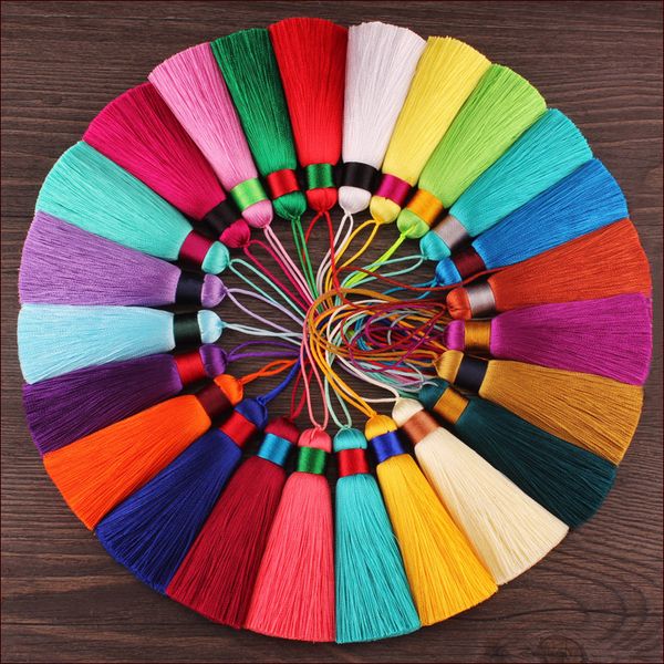 4cm 10pcs Mix Color Ice Silk Tassel Charm Pendant for Women Earrings Men Keychain DIY Jewelry Findings
4cm 10pcs Mix Color Ice Silk Tassel Charm Pendant for Women Earrings Men Keychain DIY Jewelry Findings