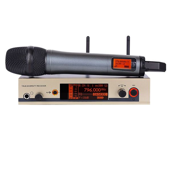 Profe ional wirele microphone ew uhf cordle microphone y tem handheld wirele mic km brand