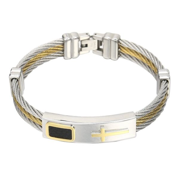 3 row wire chain bracelet casual men women stainless steel cross bracelet best gifts fashion jewelry bracelets & bangles, Black
3 row wire chain bracelet casual men women stainless steel cross bracelet best gifts fashion jewelry bracelets & bangles, Black