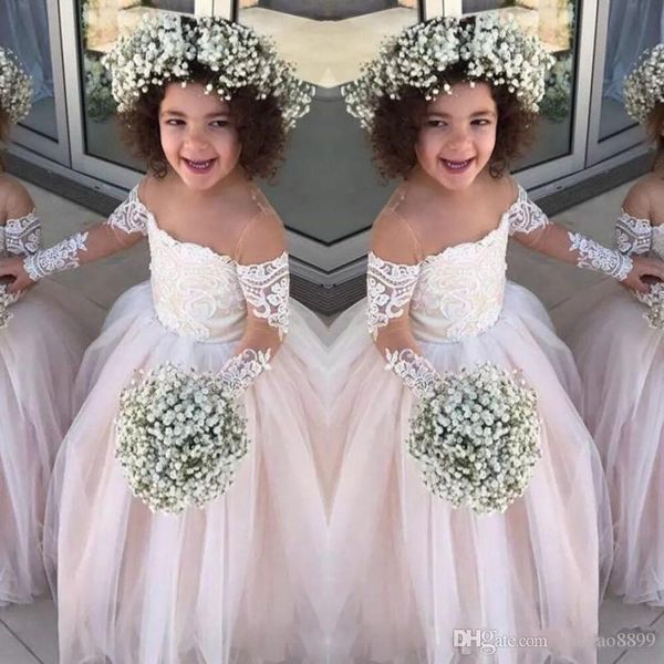 lace sheer long sleeves little girls pageant gowns tulle ball gown flower girl dresses for wedding baby birthday party dress cheap, White;blue
lace sheer long sleeves little girls pageant gowns tulle ball gown flower girl dresses for wedding baby birthday party dress cheap, White;blue