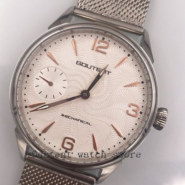 42mm brushed silver case 17 jewels 6497 hand winding movement wrist watch, Slivery;brown
42mm brushed silver case 17 jewels 6497 hand winding movement wrist watch, Slivery;brown