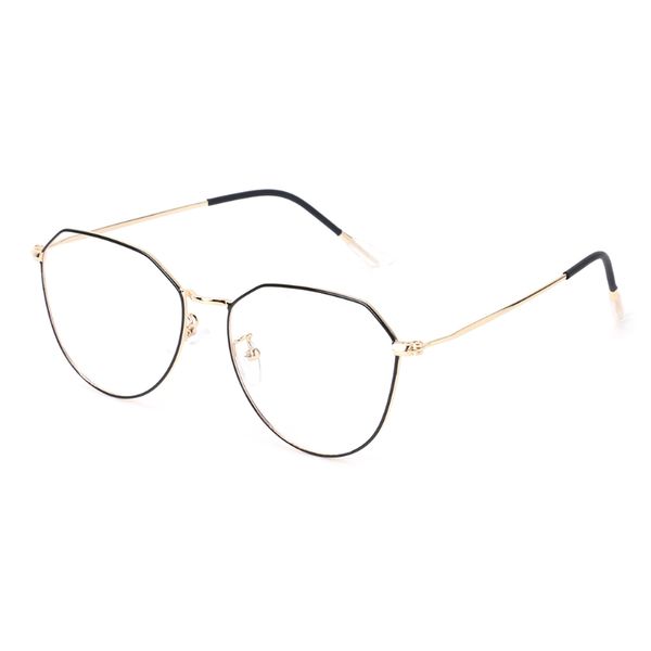 optical glasses eyeglasses frame retro geometric irregular metal alloy frame clear lens, Silver
optical glasses eyeglasses frame retro geometric irregular metal alloy frame clear lens, Silver