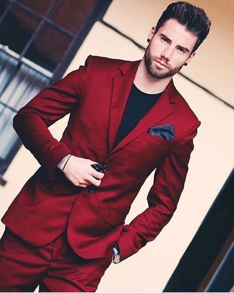 2018 new arrival handsome wine red men wedding prom dinner suits 2 pieces groomsman tuxedos blazer masculino man suit, White;black
2018 new arrival handsome wine red men wedding prom dinner suits 2 pieces groomsman tuxedos blazer masculino man suit, White;black