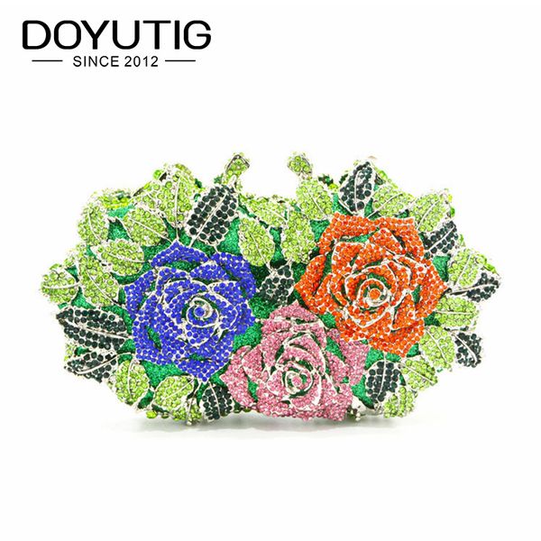 doyutig vintage women colorful diamonds evening bags for party luxury rose flowers shining crystal dady clutches purse bags a201
doyutig vintage women colorful diamonds evening bags for party luxury rose flowers shining crystal dady clutches purse bags a201