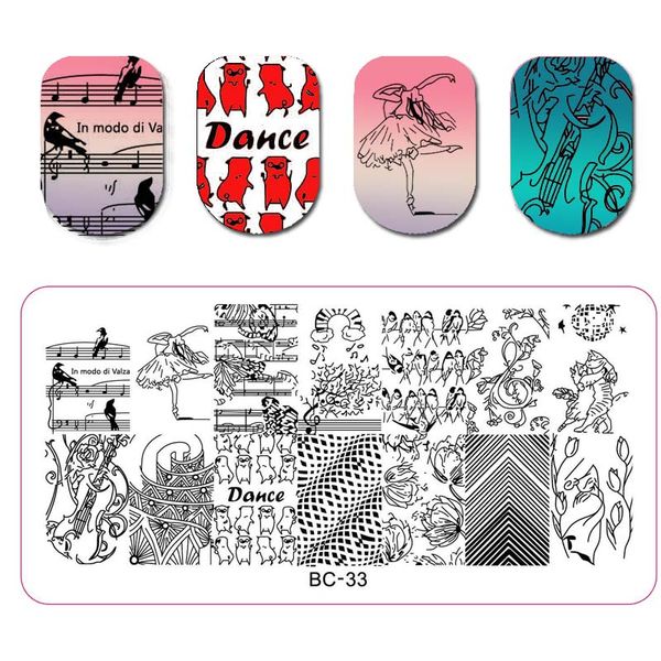 1pc nail stamping template animal kangaroo flower leaf music diy manicure nail art stamping plate template for art, White
1pc nail stamping template animal kangaroo flower leaf music diy manicure nail art stamping plate template for art, White