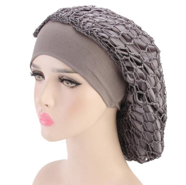 women headband new satin hair net cap elastic wide-brimmed nightcap chemo hat mesh bonnet hair accessories 6 colors, Yellow
women headband new satin hair net cap elastic wide-brimmed nightcap chemo hat mesh bonnet hair accessories 6 colors, Yellow