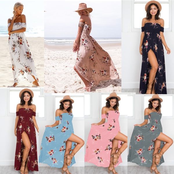 boho style long dress women off shoulder beach summer dresses floral print vintage chiffon white maxi dress vestidos de festa, Black;gray
boho style long dress women off shoulder beach summer dresses floral print vintage chiffon white maxi dress vestidos de festa, Black;gray