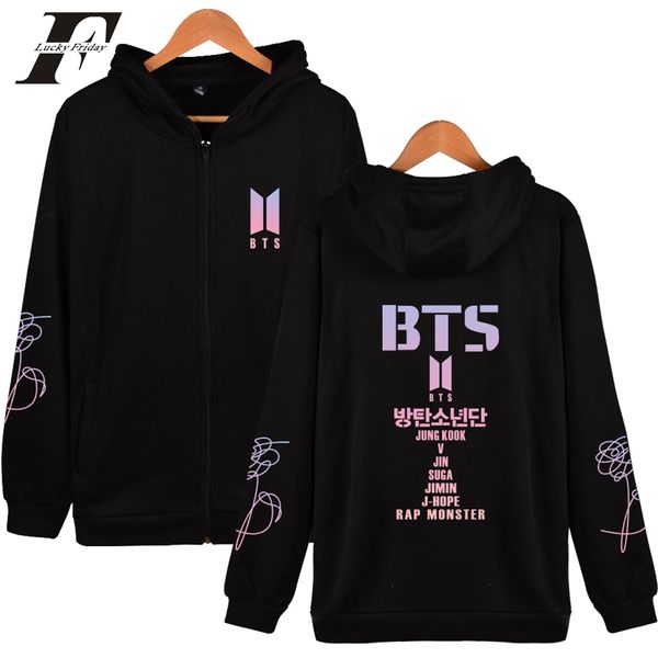 2018 bts kpop bangtan boys oversized hoodies sweatshirts women zipper cotton tracksuit bts love yourself jacket coat, Black
2018 bts kpop bangtan boys oversized hoodies sweatshirts women zipper cotton tracksuit bts love yourself jacket coat, Black
