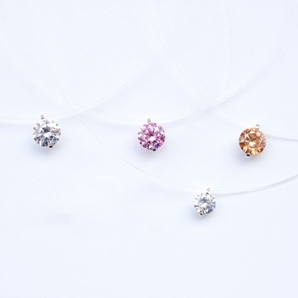 1pc 35+5cm korean dazzling crystal zircon clavicle chain and transparent fishing line for women pendant necklace jewelry gift, Silver
1pc 35+5cm korean dazzling crystal zircon clavicle chain and transparent fishing line for women pendant necklace jewelry gift, Silver