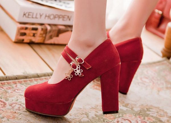 send 2018 new style spring round head high heel coarse heel shallow mouth women's shoes @78, Black
send 2018 new style spring round head high heel coarse heel shallow mouth women's shoes @78, Black