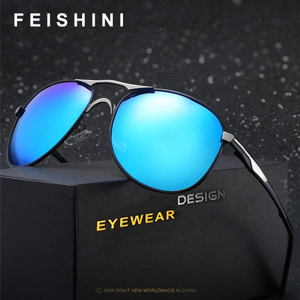 feishini original design women eyewear quality pc lens hd glasses classic pilot polarized sunglasses men uv protection driving, White;black
feishini original design women eyewear quality pc lens hd glasses classic pilot polarized sunglasses men uv protection driving, White;black