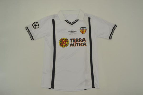 final ucl 2001 vlc men size jersey 6#mendieta white with final detial retro jersey classic jersey, Black;gray
final ucl 2001 vlc men size jersey 6#mendieta white with final detial retro jersey classic jersey, Black;gray