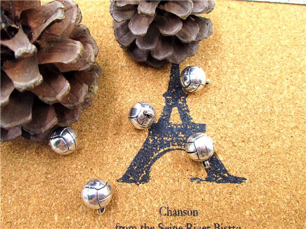 24pcs--volleyball charms, antique tibetan silver 3d volleyball charm pendants 11mm, Bronze;silver
24pcs--volleyball charms, antique tibetan silver 3d volleyball charm pendants 11mm, Bronze;silver