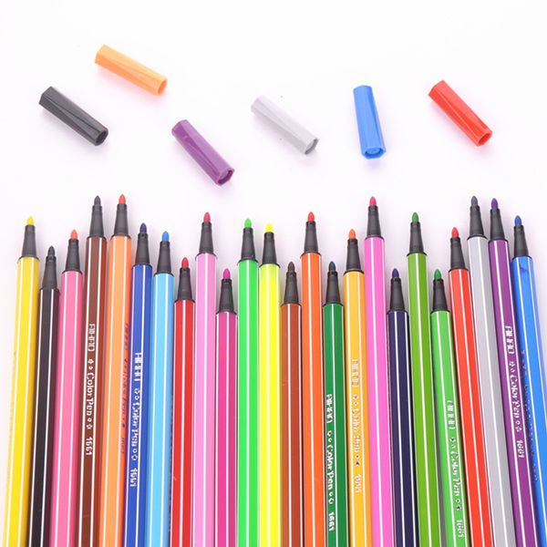 36/48 colors watercolor pen fluorescent highlighter markers pen six angle pole non-toxic water washing art supplies, Black;red
36/48 colors watercolor pen fluorescent highlighter markers pen six angle pole non-toxic water washing art supplies, Black;red