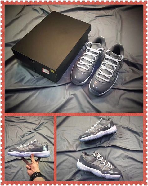 new release 11 low cool grey basketball shoes for men classical mens grey gunsmoke white shoes with box
new release 11 low cool grey basketball shoes for men classical mens grey gunsmoke white shoes with box