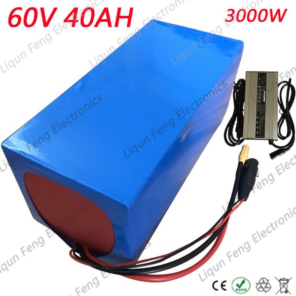 High power 3000w 60v 40ah e bike battery 60v 40ah lithium electric bicycle battery 70a bm with charger tax 
High power 3000w 60v 40ah e bike battery 60v 40ah lithium electric bicycle battery 70a bm with charger tax