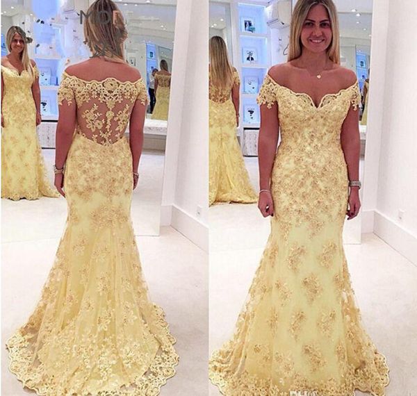 off the shoulder yellow lace mermaid evening dresses short sleeves vestido de fiesta lace prom gowns customize robe de soiree, Black
off the shoulder yellow lace mermaid evening dresses short sleeves vestido de fiesta lace prom gowns customize robe de soiree, Black
