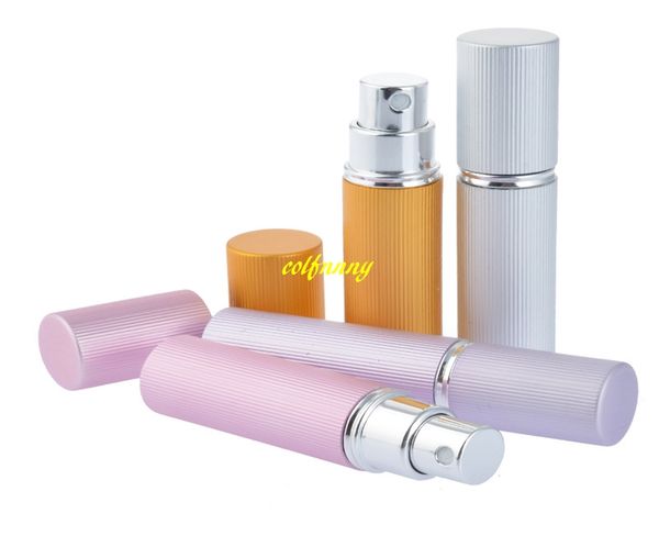 20pcs/lot groove surface 5ml mini aluminum refillable perfume bottle atomizer spray tube bottle containers
20pcs/lot groove surface 5ml mini aluminum refillable perfume bottle atomizer spray tube bottle containers