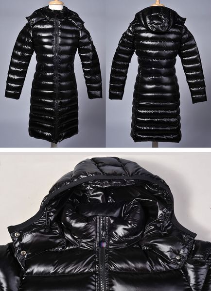 Woman 039 m moka down jacket cla ic long hooded anorak hooded parka white duck down coat witer outerwear with original log0, Black
Woman 039 m moka down jacket cla ic long hooded anorak hooded parka white duck down coat witer outerwear with original log0, Black