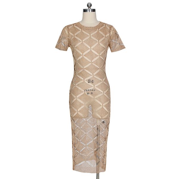 20018 women new dress high quali european rose gold knit dress hollow hook flower perspective nightclub party, Black;gray
20018 women new dress high quali european rose gold knit dress hollow hook flower perspective nightclub party, Black;gray