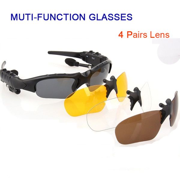 multi-function 4.1 stereo bluetooth earphones glasses outdoor polarized sports sunglasses driving goggles eyewear 4 lens, White;black
multi-function 4.1 stereo bluetooth earphones glasses outdoor polarized sports sunglasses driving goggles eyewear 4 lens, White;black