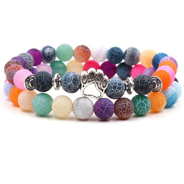 colorful weathering agate 2pc/set couples bracelet 8mm natural stone bracelet owl lion dog paw bangles for women & men gift, Black
colorful weathering agate 2pc/set couples bracelet 8mm natural stone bracelet owl lion dog paw bangles for women & men gift, Black