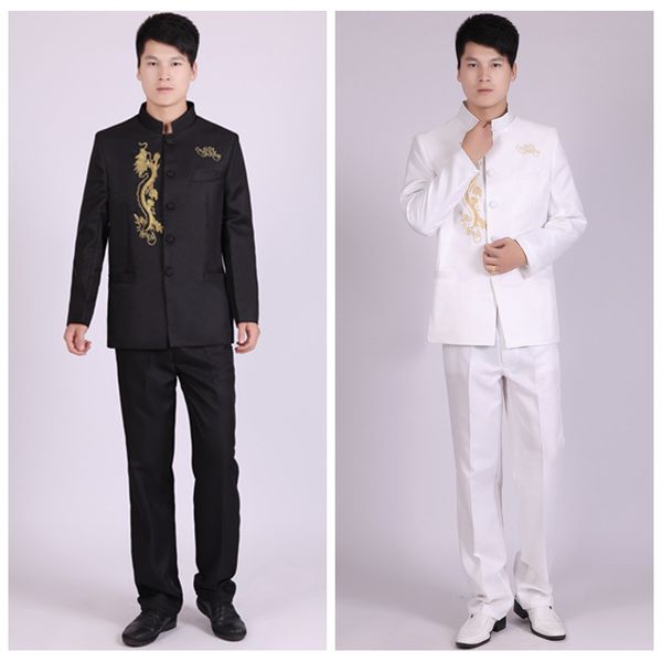 chinese suit stand collar suits men chinese tunic suit male slim school uniform school wear tradition, Red
chinese suit stand collar suits men chinese tunic suit male slim school uniform school wear tradition, Red