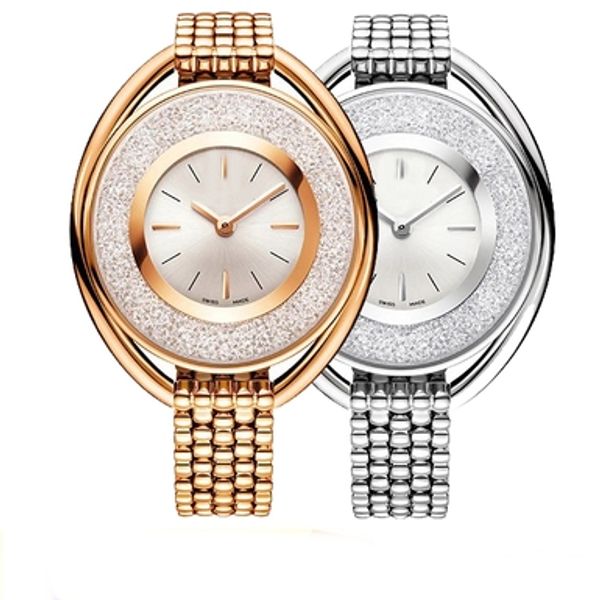 

2019 горячая распродажа роскошные женщины золотые часы бренд часы стали ремешок Ле