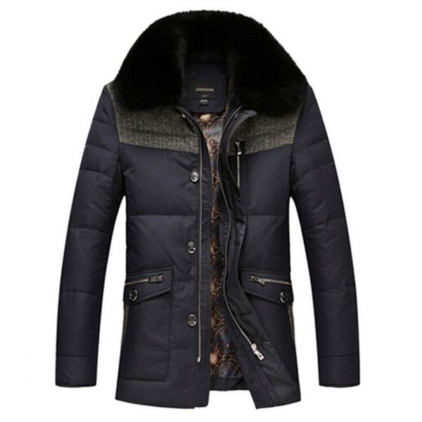 2016 new brand men winter duck down jacket mens coat parkas with fur collar patchwork jackets cappotto plus size, Black
2016 new brand men winter duck down jacket mens coat parkas with fur collar patchwork jackets cappotto plus size, Black