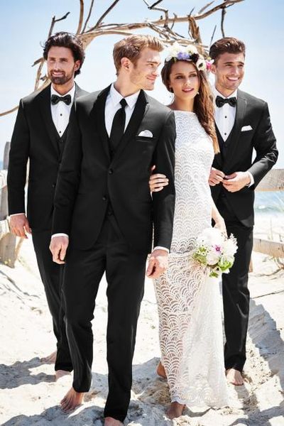 summer black men suits 2018 wedding gentlemen bridegroom suit slim fit groom tuxedos men's classic suit men blazers party 2 pieces, Black;gray
summer black men suits 2018 wedding gentlemen bridegroom suit slim fit groom tuxedos men's classic suit men blazers party 2 pieces, Black;gray